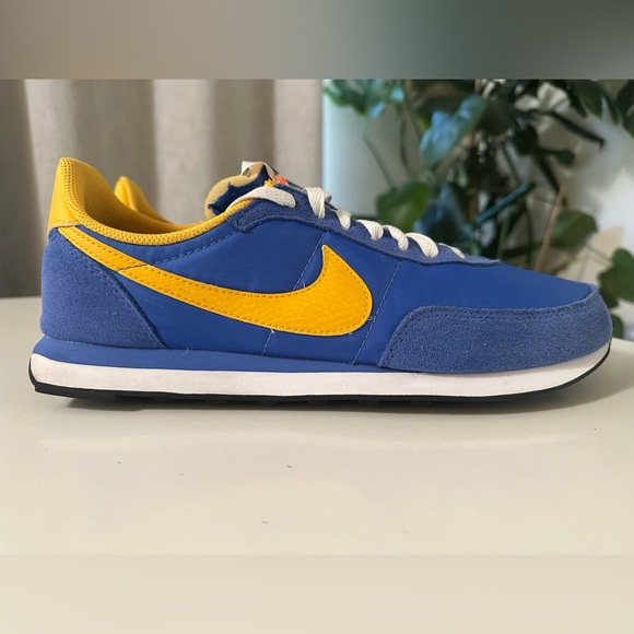 Nike Mens Waffle Trainer 2 DH1349-402 Blue/University Yellow in Size US 10.5 - Picture 5 of 10